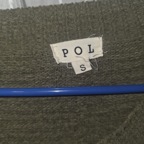 POL Women's V-Neck Sweater with Colorful Floral Embroidery - Picture 3 of 3